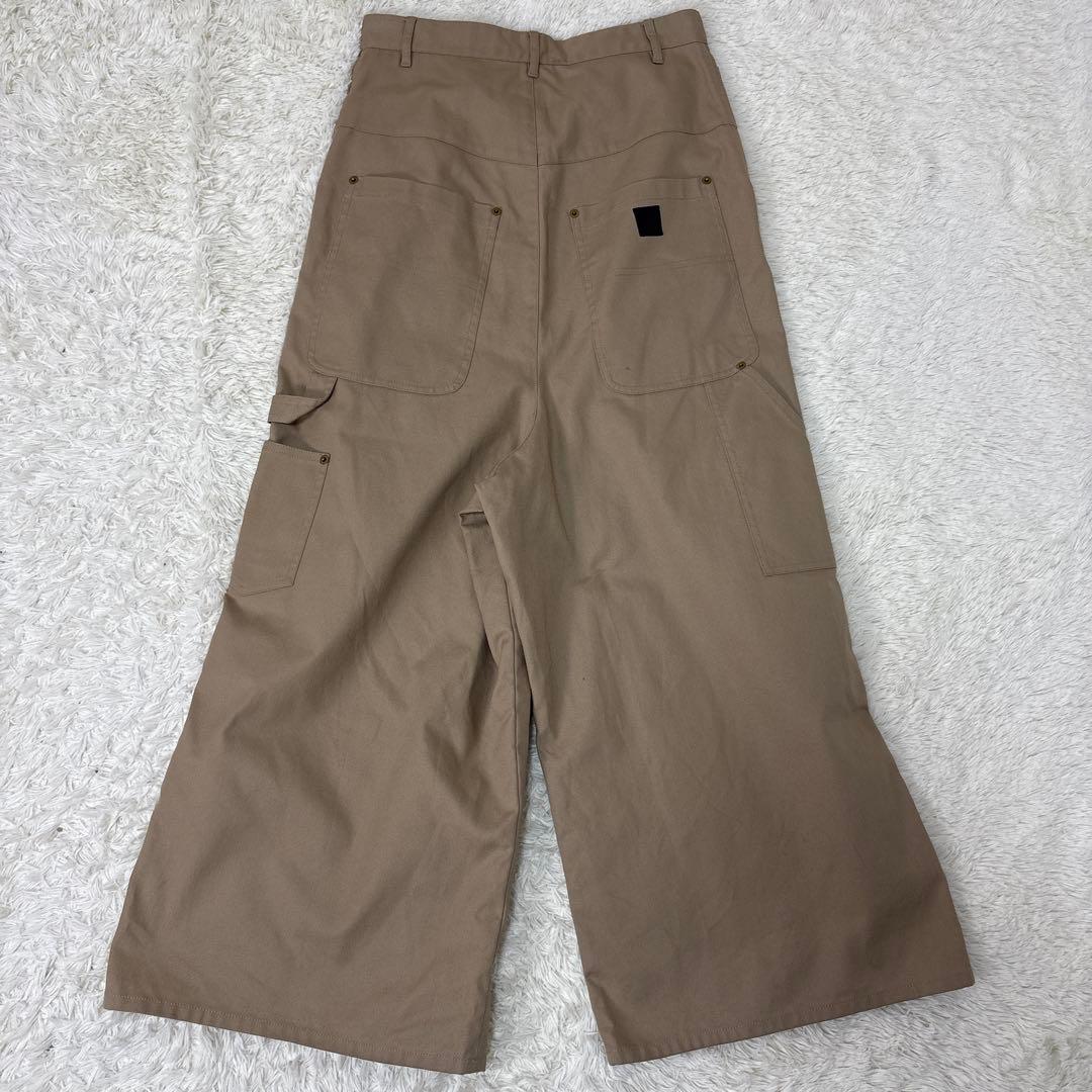 【最高級】VETEMENTS ワイドペインターパンツM　ワーク　ベージュ　Wニー