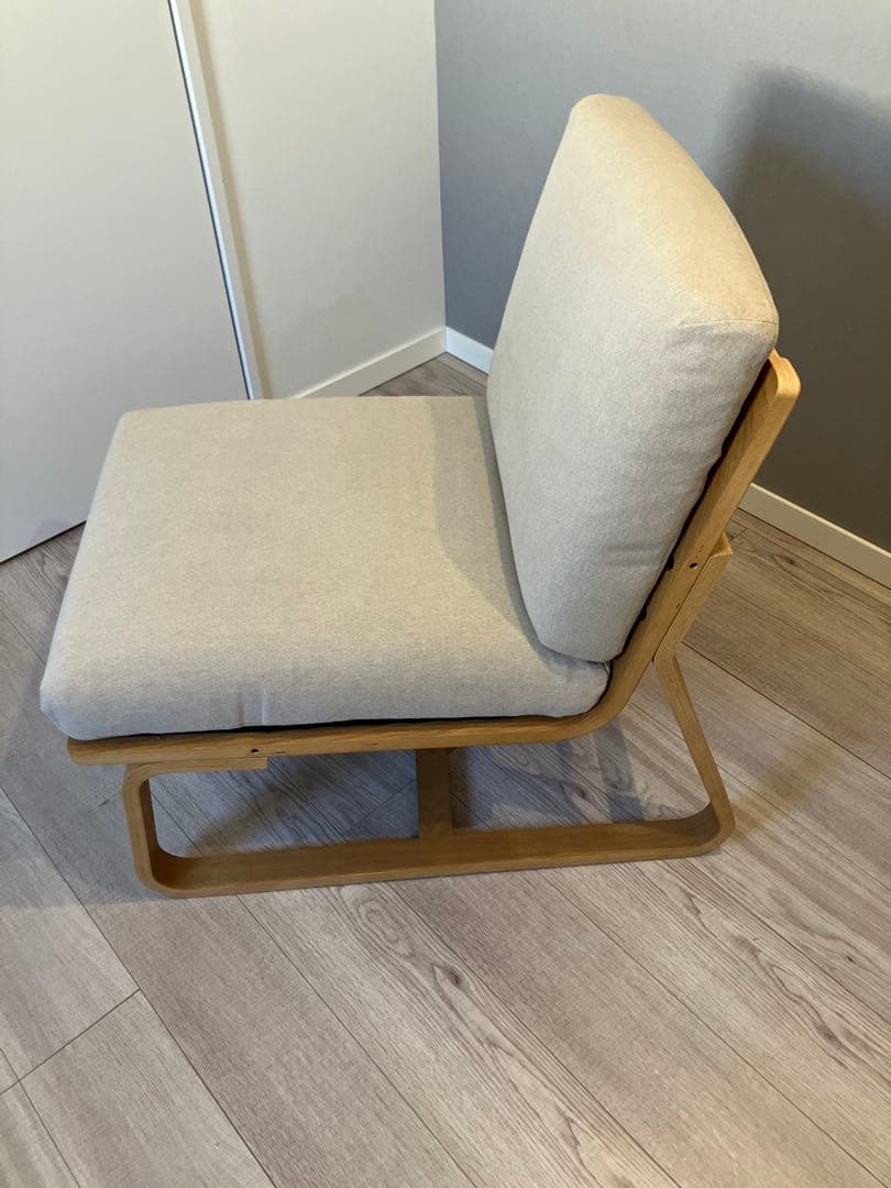 【みい】無印良品 リビングでもダイニングでもつかえるソファ、連結プレート付