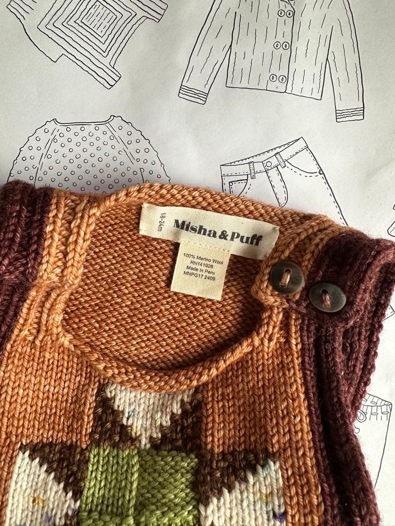 Misha & Puff ニットロンパース 18-24m