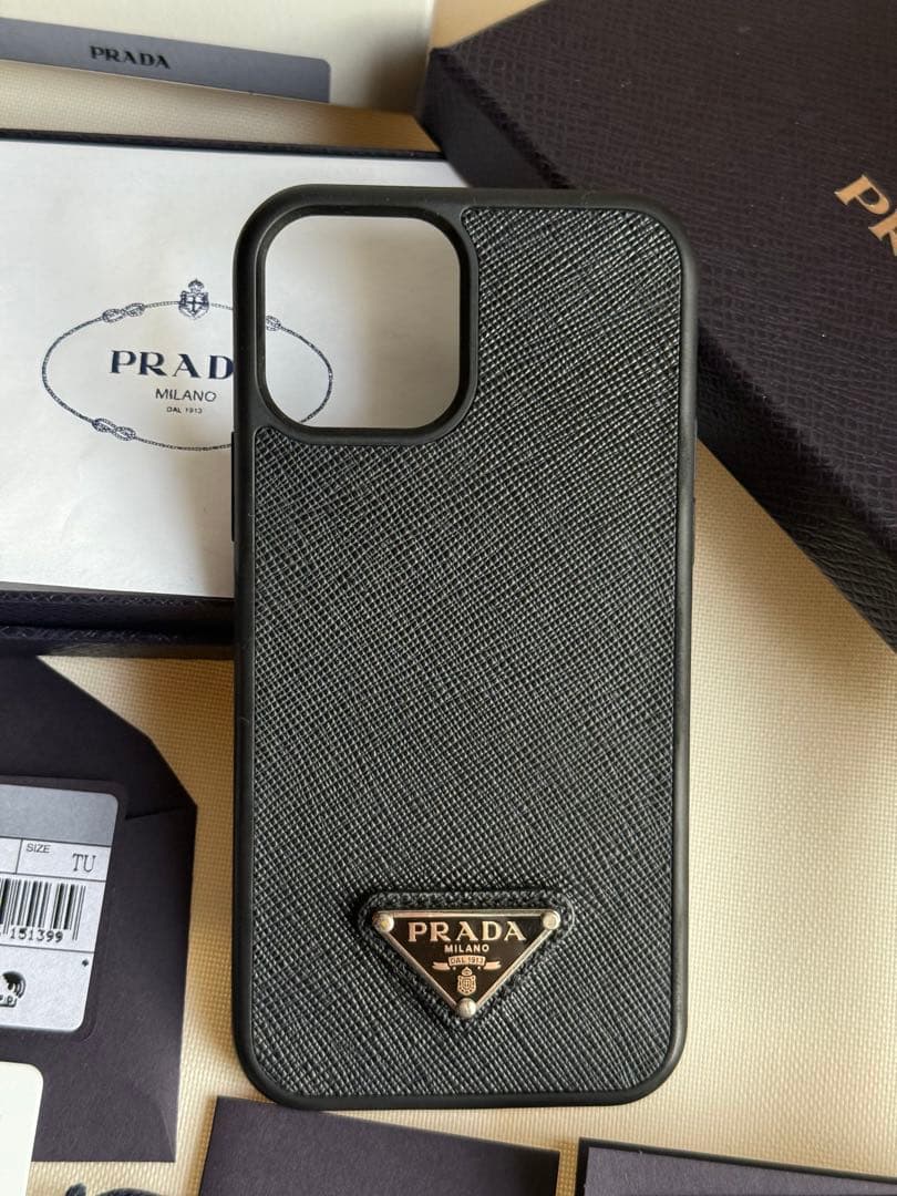 【平日限定価格】PRADASAFFIANO iPhoneケースiPhone12