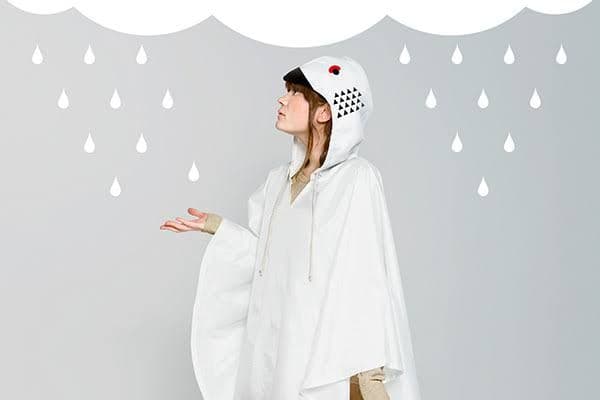 雷鳥ポンチョ　レインコート　値下げ