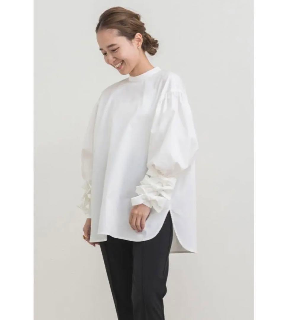 ⭐︎改良品⭐︎新品yori リボンカフスブラウス34