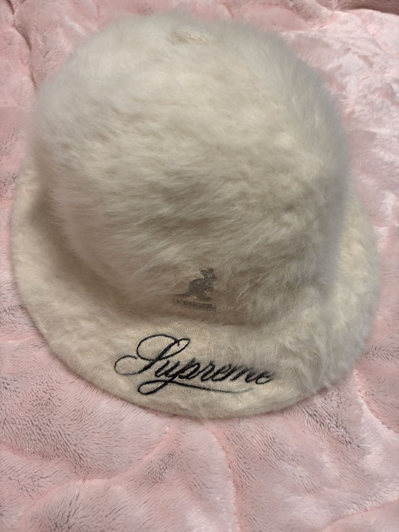 ち*や様 KANGOL Supreme バケットハット X-LARGE ホワイト