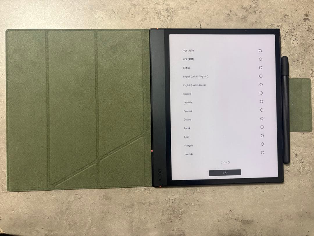 BOOX Note Air 4C (専用ペン、カバー付き)