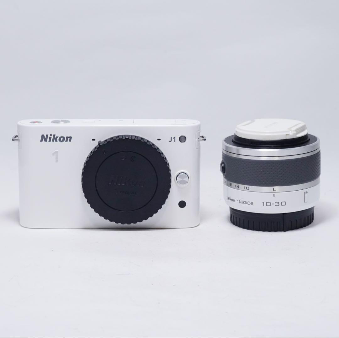 動作確認済 美品 Nikon 1 J1 10-30mm レンズセット ホワイト
