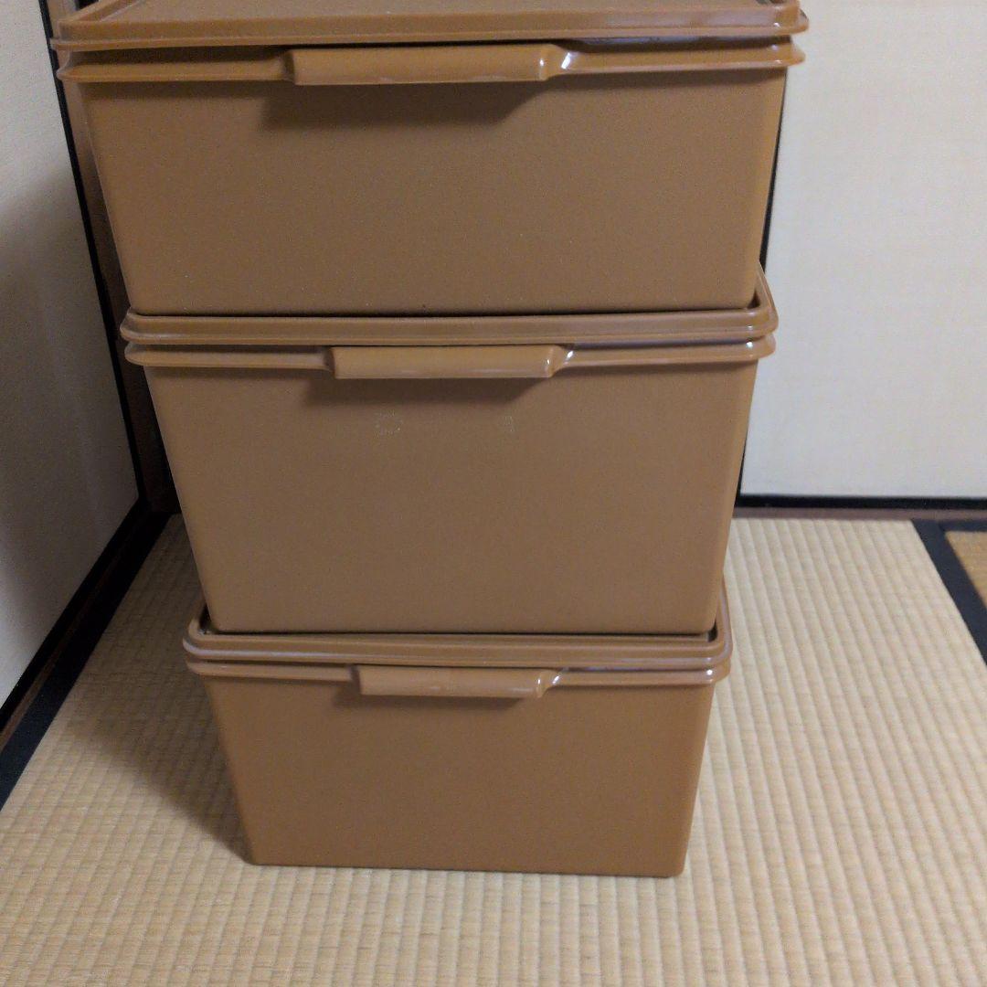 タッパーウェアスーパーケース(衣装ケース)3点