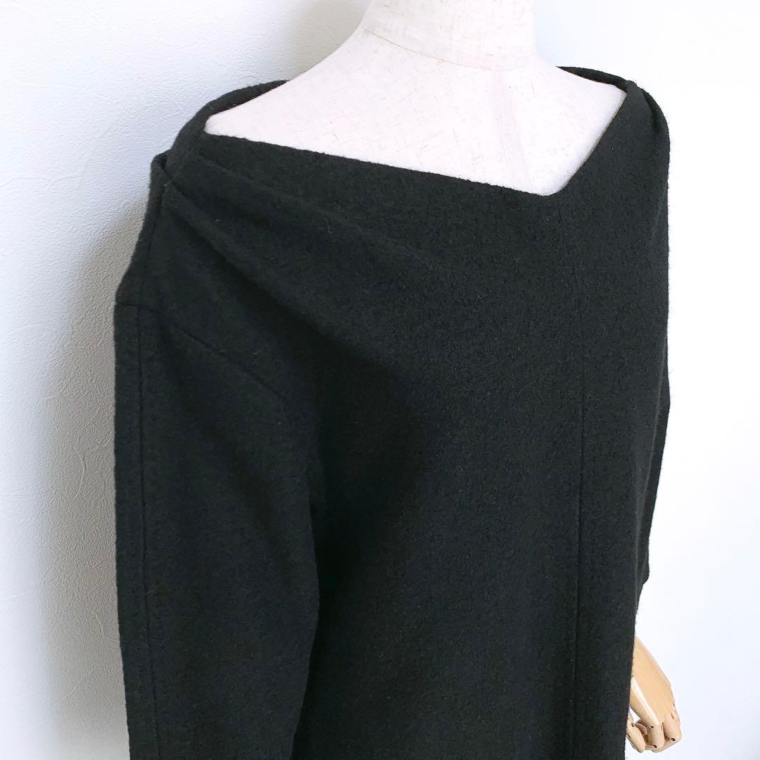 【美品✨】定価50,000円❤️アドーア✨サイズ38✨ウールワンピース✨黒