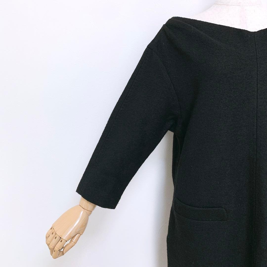 【美品✨】定価50,000円❤️アドーア✨サイズ38✨ウールワンピース✨黒