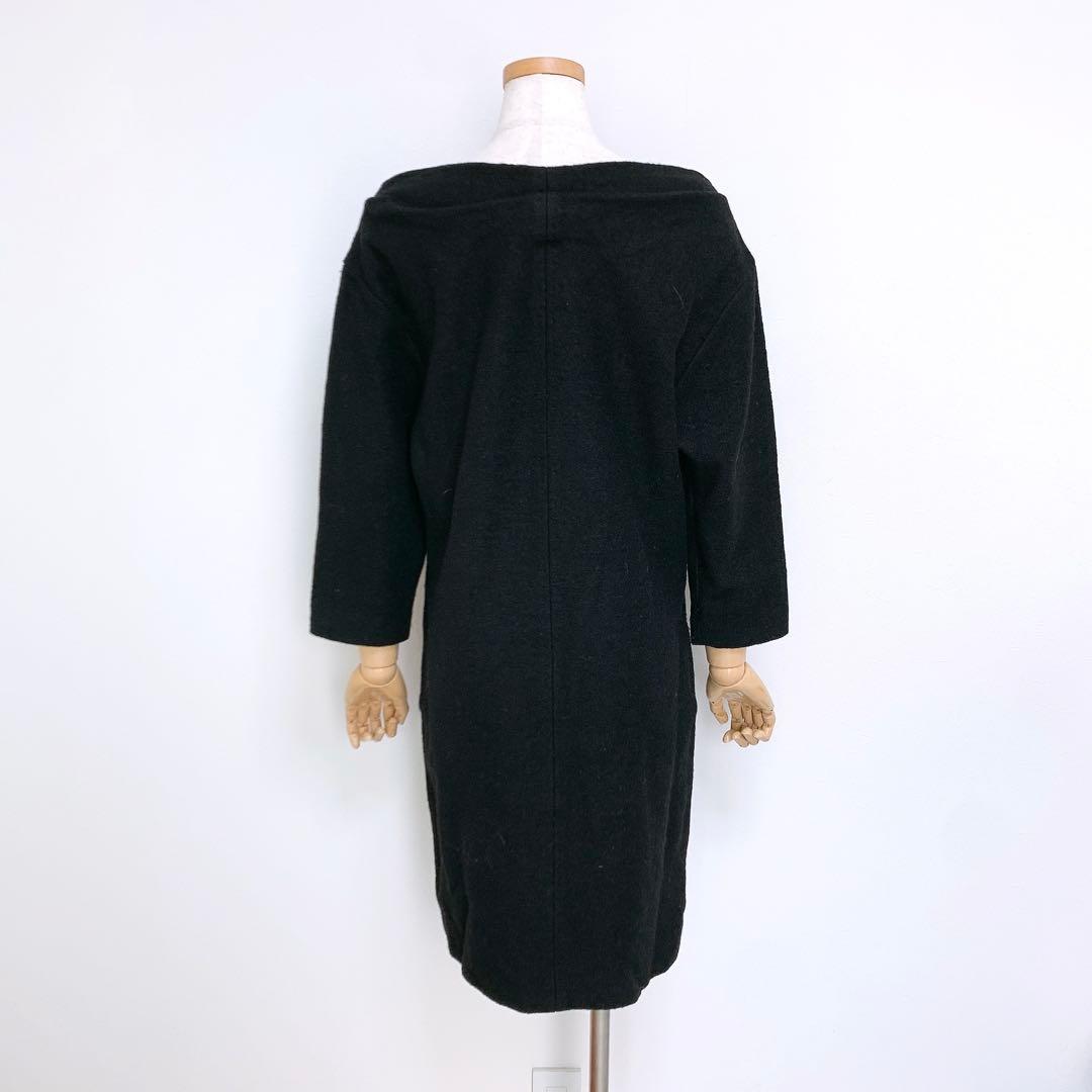 【美品✨】定価50,000円❤️アドーア✨サイズ38✨ウールワンピース✨黒