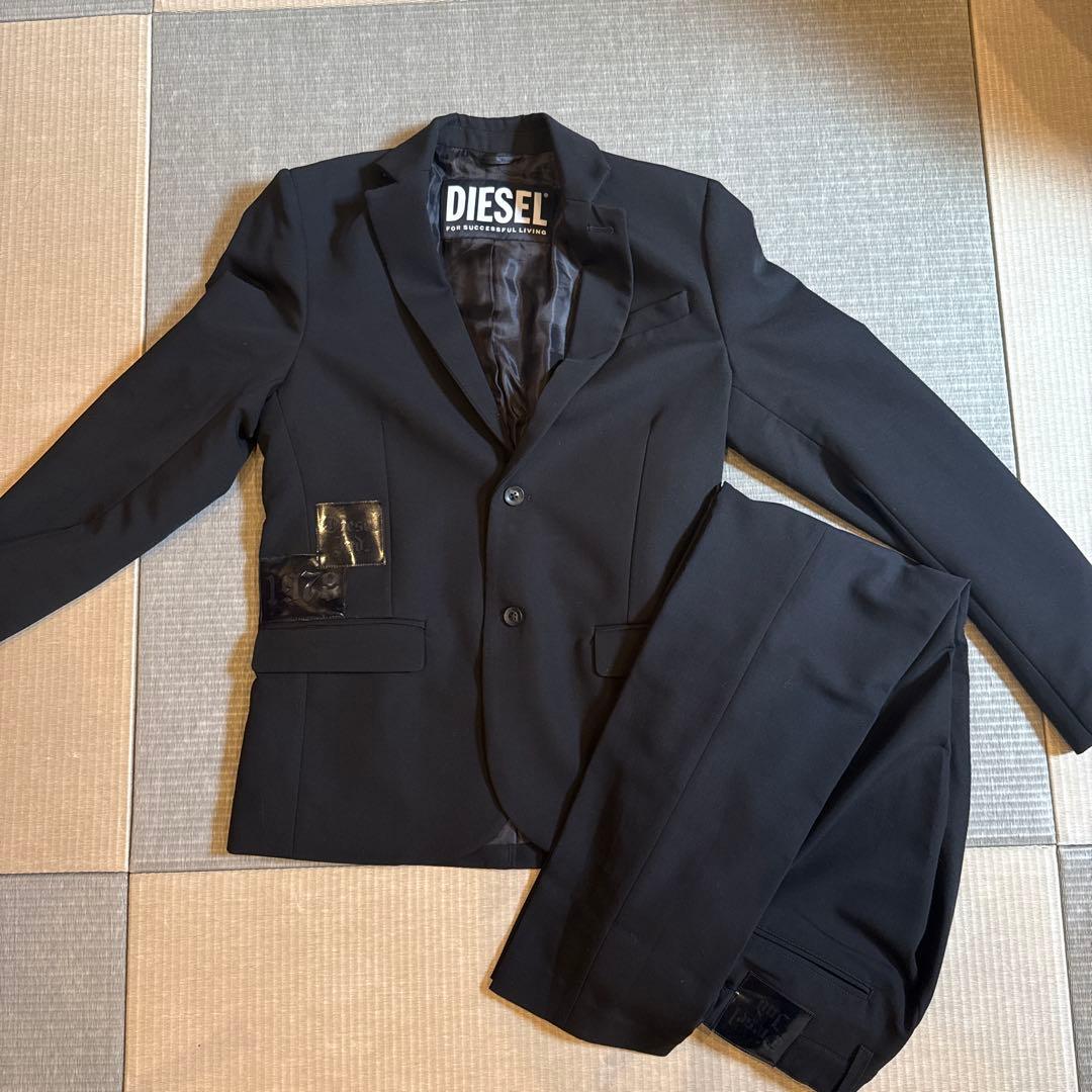 ディーゼルdiesel 14y 黒パンツスーツ　卒業式　入学式