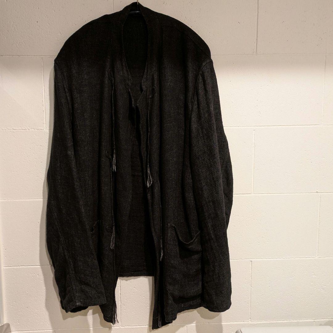 リネン起毛 スタンドカラージャケット