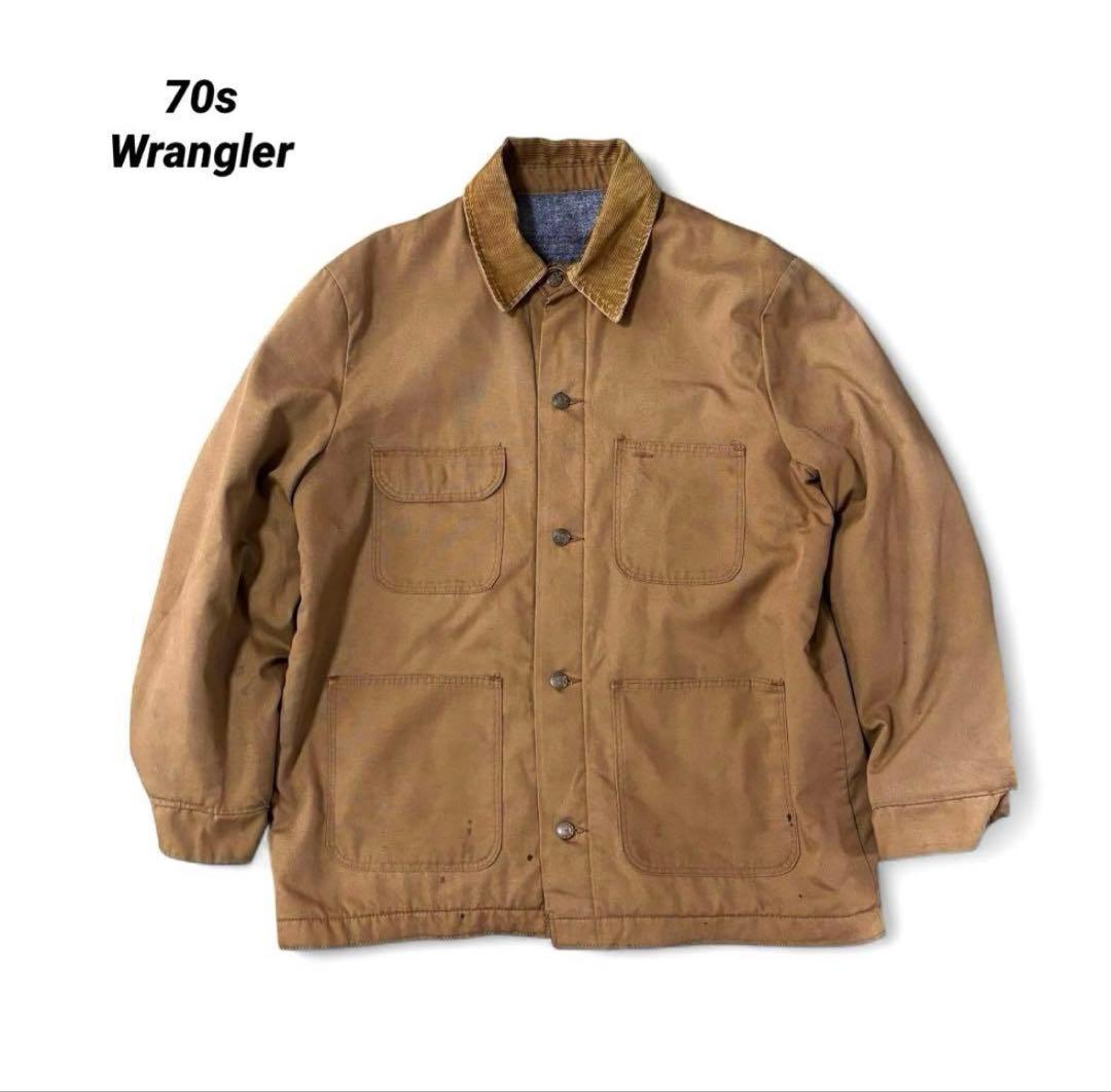ジャケット・アウター 70s Wrangler duck coverall brown 42