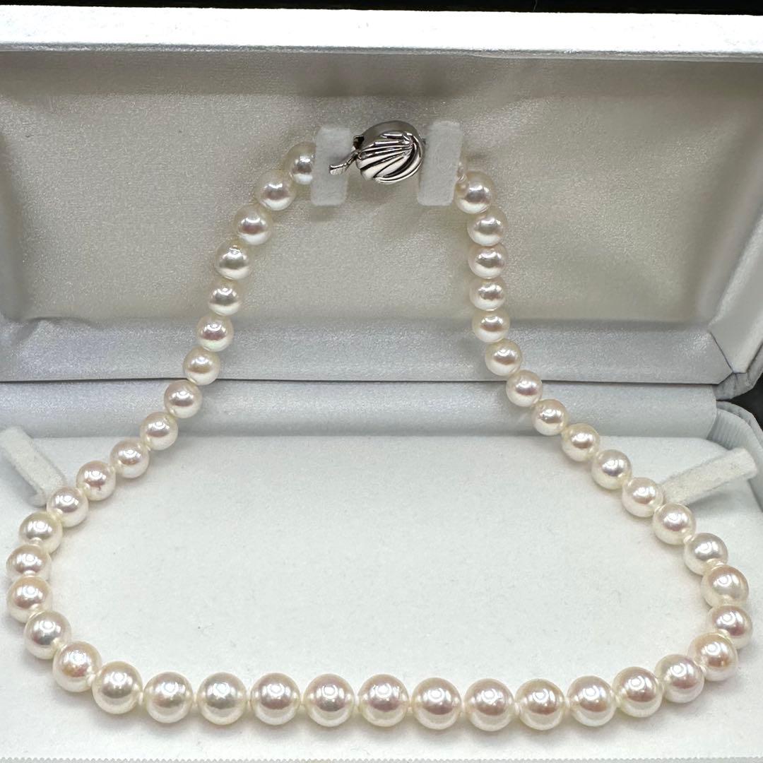 照り強✨ 大粒 あこや パール ネックレス 真珠 レディース アクセサリー sv
