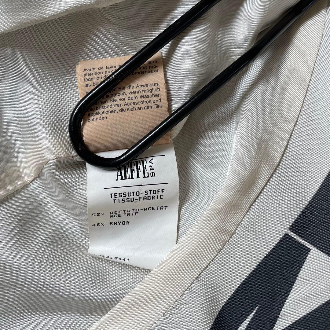 MOSCHINO AEFFE SPAステッチテーラードジャケット　黒◆A485