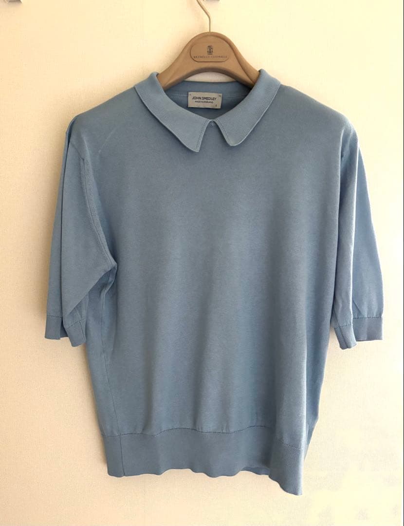 タグ付き! JOHN SMEDLEY ニットポロ