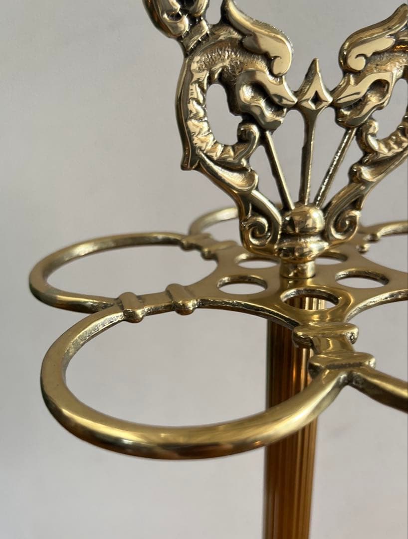 アンティーク調　傘立て　真鍮　モダン　イタリア　アンブレラスタンド　ビクトリアン