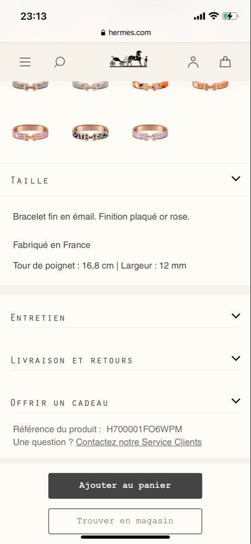 エルメス＊クリックH＊バングル＊ピンクゴールド＊ブレスレット