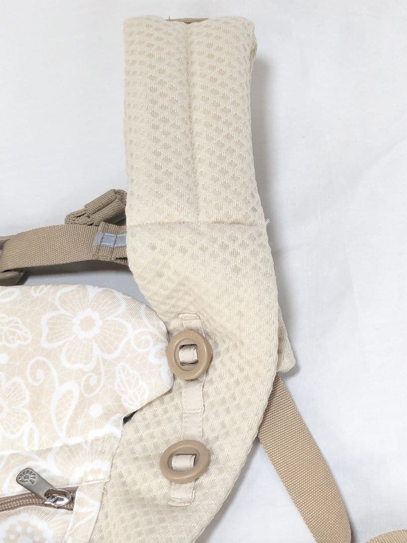 美品 ergobaby エルゴ オムニ ブリーズ クリームフラワーレース