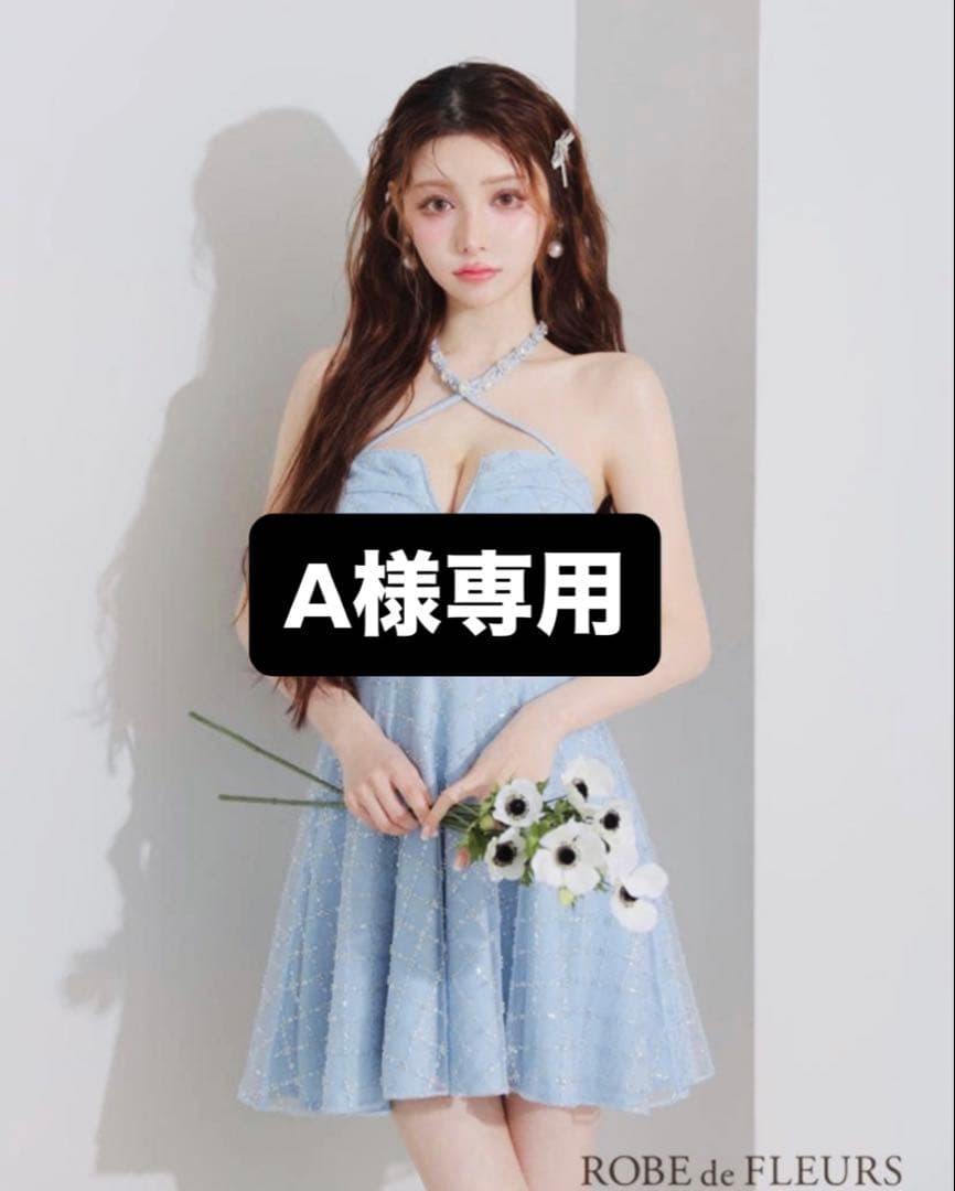 robe de fleurs ミニドレス