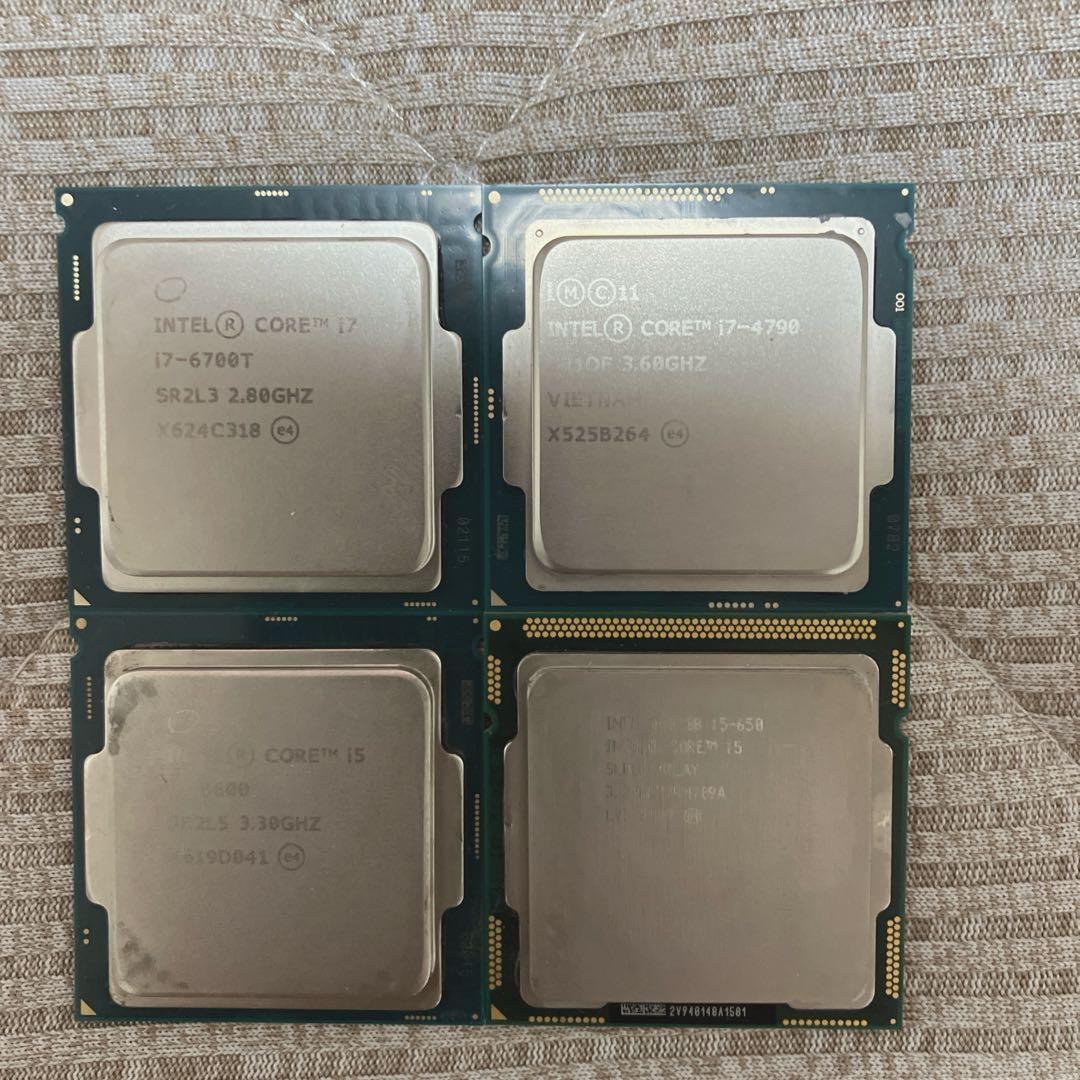 i7-6700T/4790/i5-6600/650 CPU4枚　まとめ売り