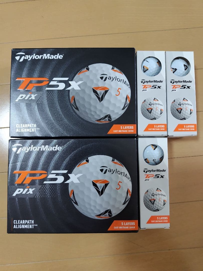 【新品】テーラーメイド TP5x Pix 2ダース + 3スリーブ