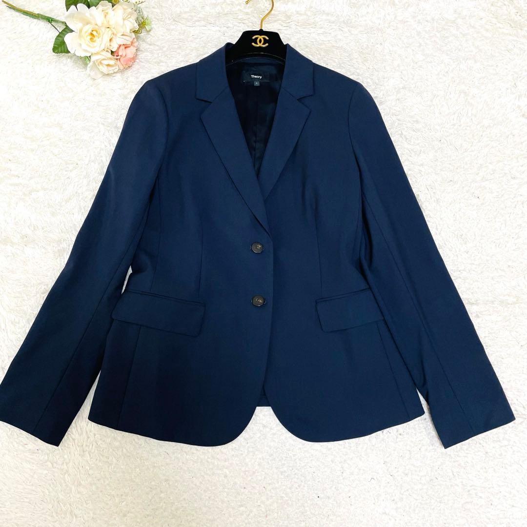 極美品◆希少6サイズ✨2023✨大きいサイズ◆セオリー　テーラードジャケット