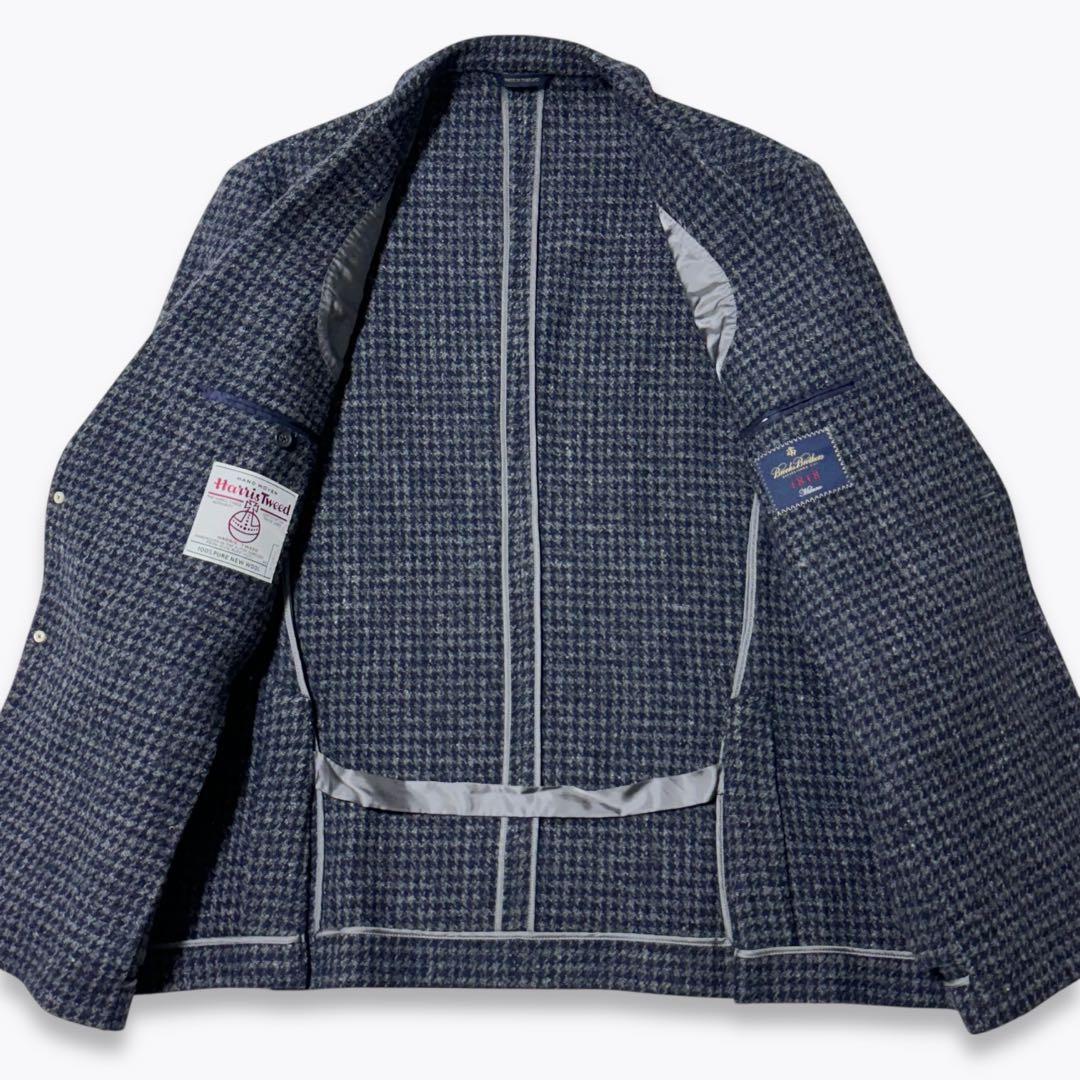 【お値下げ】ブルックスブラザーズ ハリスツイード 千鳥 ネイビージャケット