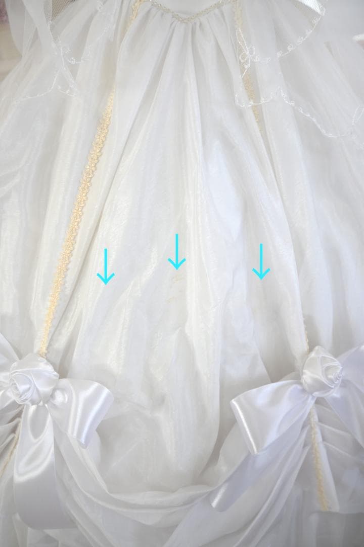 プリンセスウェディングドレス アンティークロリータ風 11号