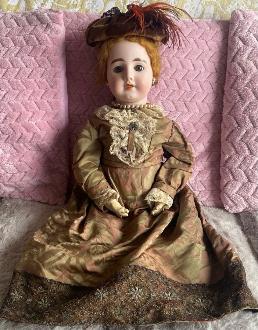 アンティーク風ドール ビスクドール　刻印あり
