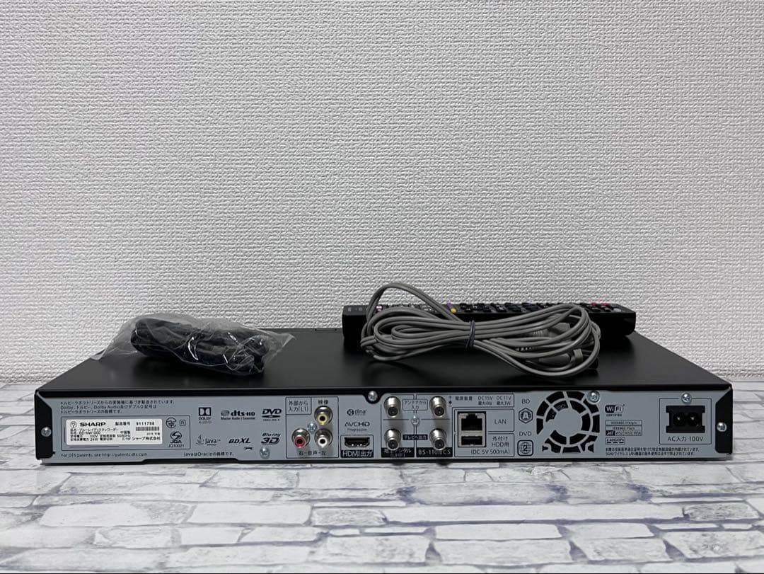 4K 1TB 2番組録画　シャープ　ブルーレイレコーダー　BD-NW1000