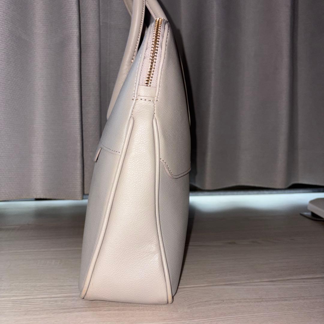 TOFF&LOADSTONE グレー レザービジネスバッグ