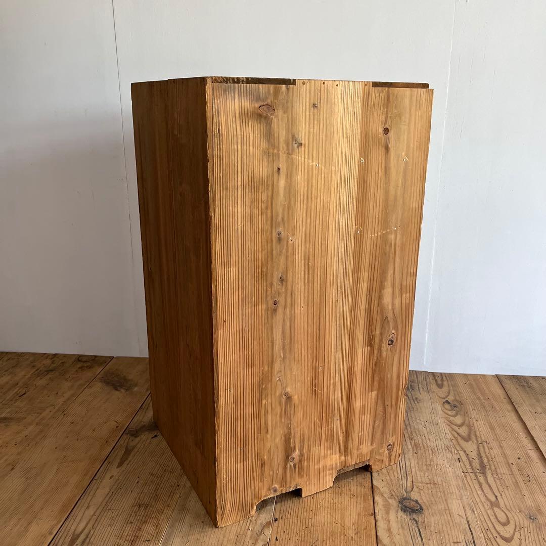 アンティーク 仕切り棚 チェスト 食器棚 書類棚 無垢材 無塗装 z849