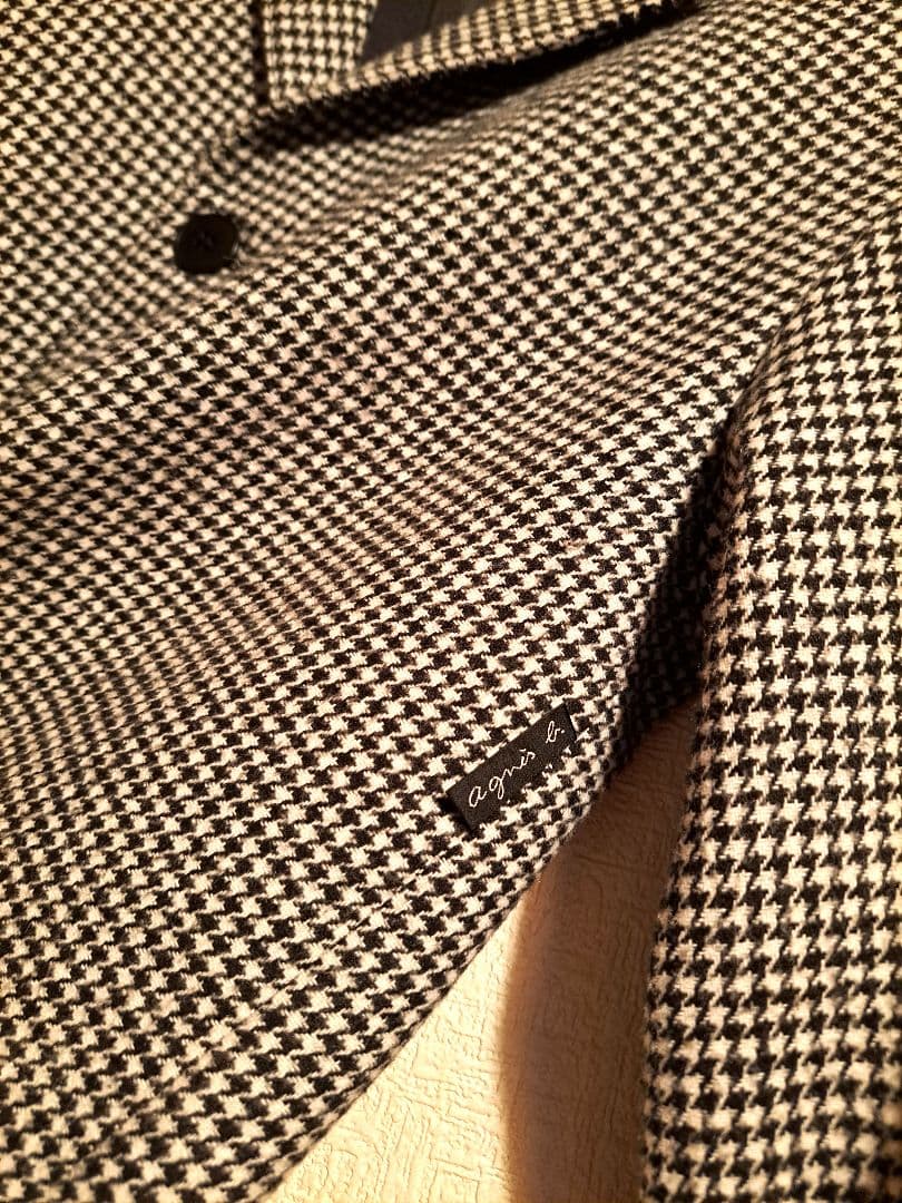 【agnes b. ENFANT】キッズ 千鳥格子テーラードジャケット155cm