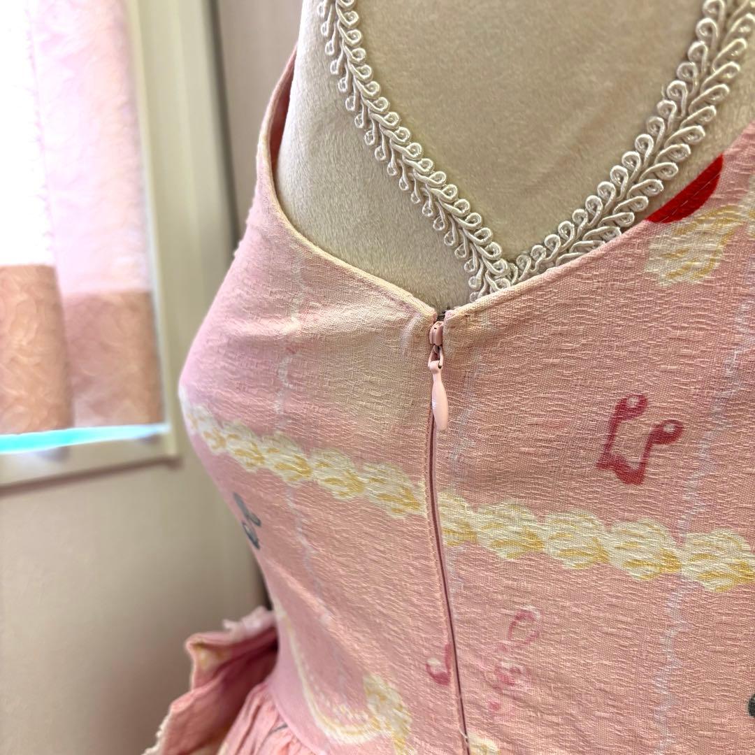 なかよしくみゃちゃんのCreamy Quartet柄jsk