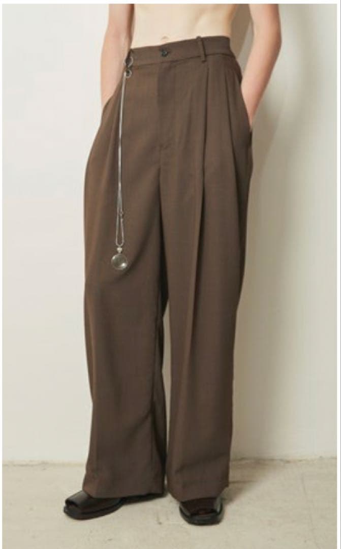 【未使用】HED MAYNER タックワイドパンツ