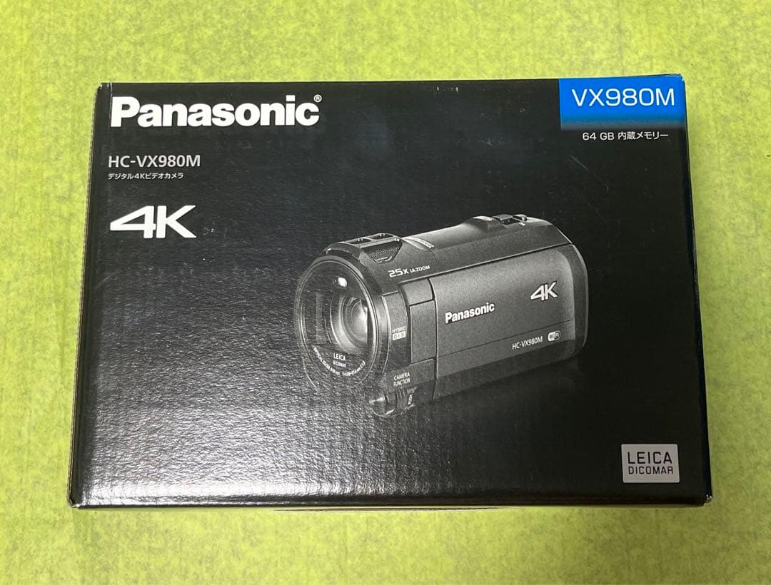 Panasonic HC-VX980M 4Kビデオカメラ 本体、三脚、収納ポーチ