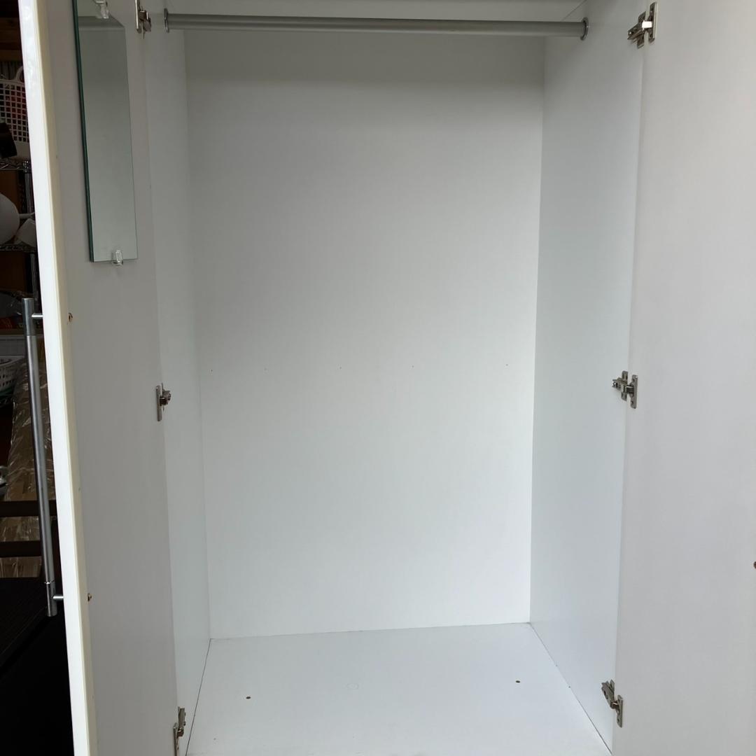 【福岡市限定】ホワイト ワードローブ クローゼット 収納家具 配送無料