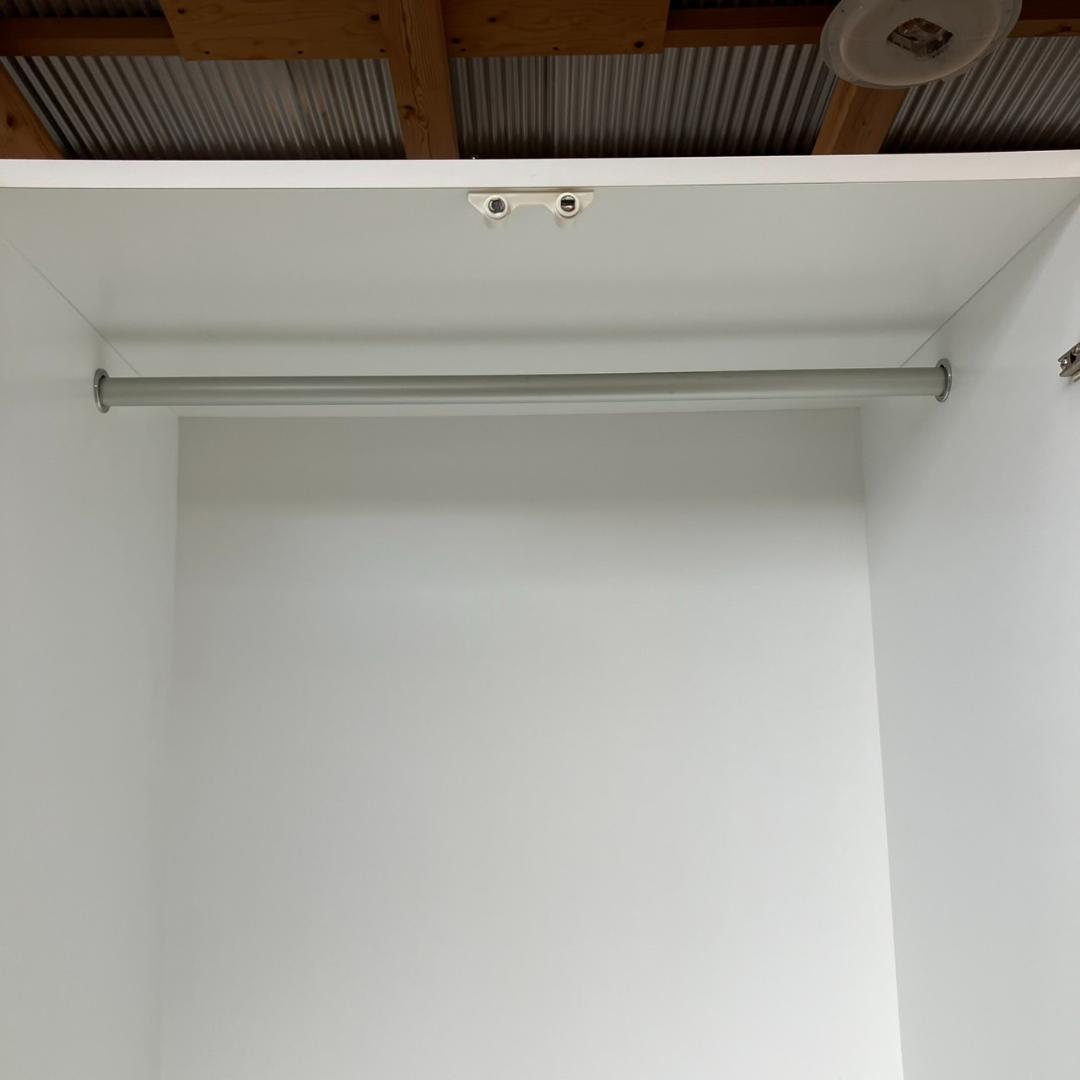 【福岡市限定】ホワイト ワードローブ クローゼット 収納家具 配送無料