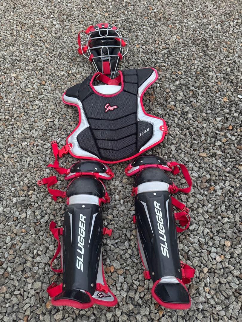 一般軟式　スラッガー　キャッチャー用プロテクター 一式セット　JSBB