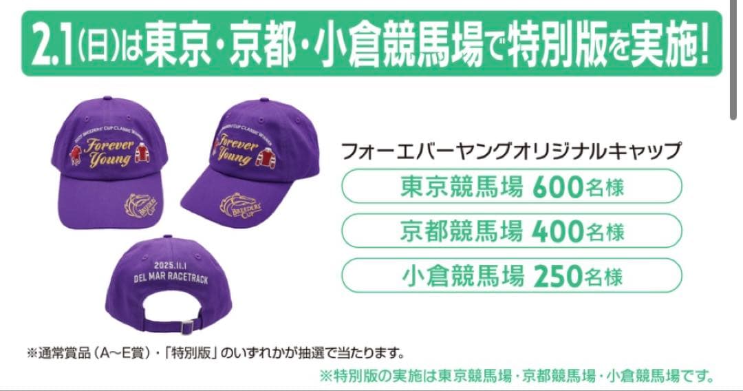 ど*む様 JRA フォーエバーヤング キャップ/レープロ/ポストカード セット