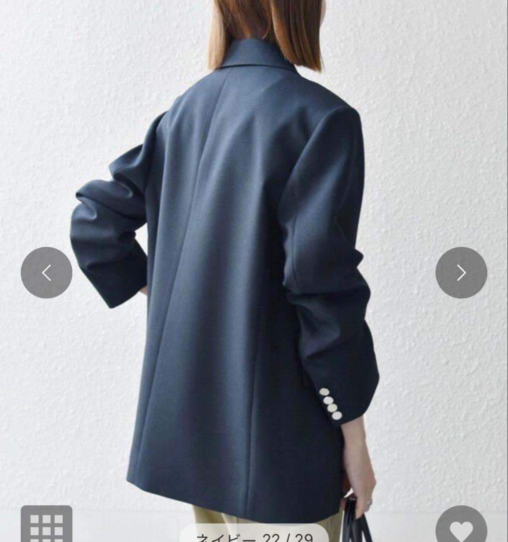 SHIPS any 紺ブレザー シングル