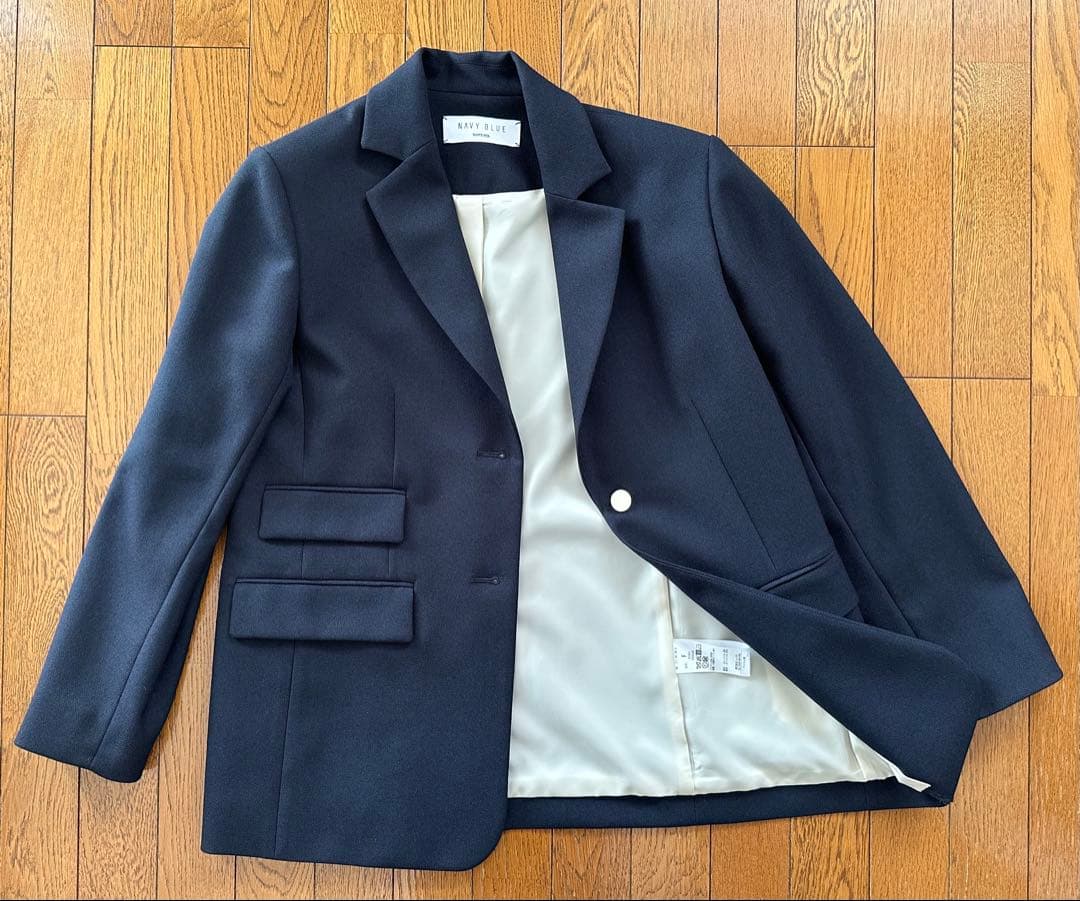 SHIPS any 紺ブレザー シングル