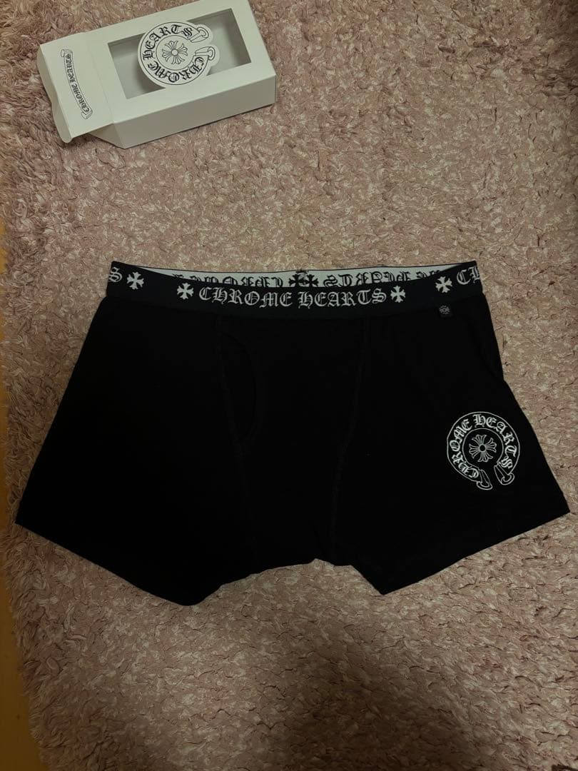 Chrome Hearts ショート ボクサー ブリーフ 黒×白 L