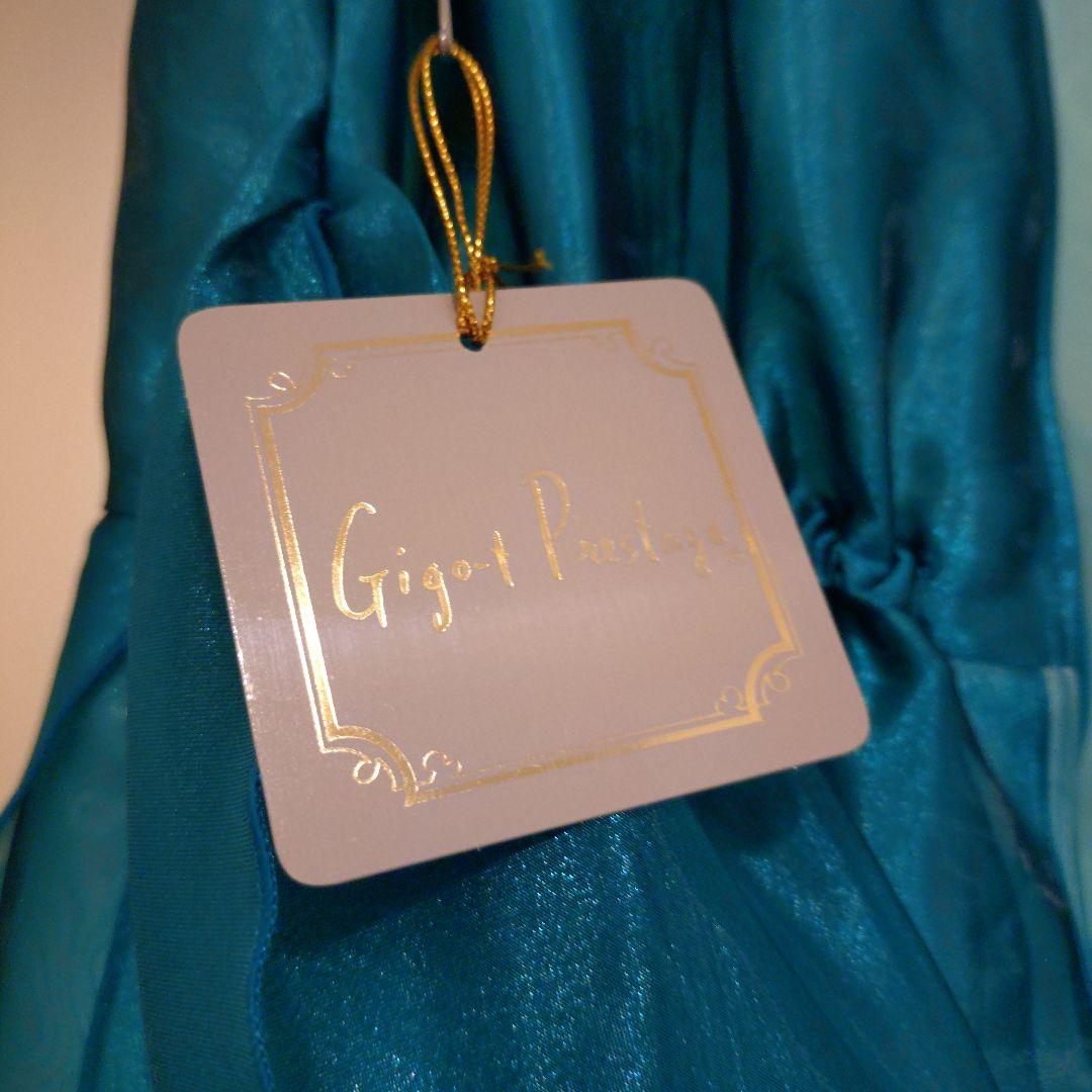 13号日本製ノン・プレステージ／緑シフォンカラードレス演奏会用