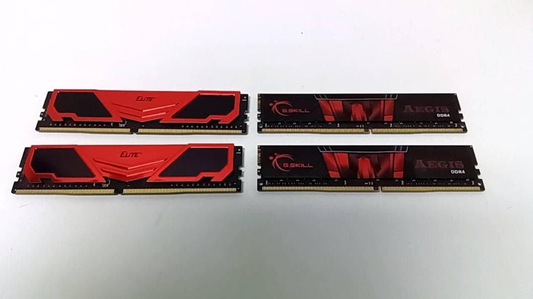 G.Skill DDR4-16G×2 Elite DDR4-8G×2 メモリ
