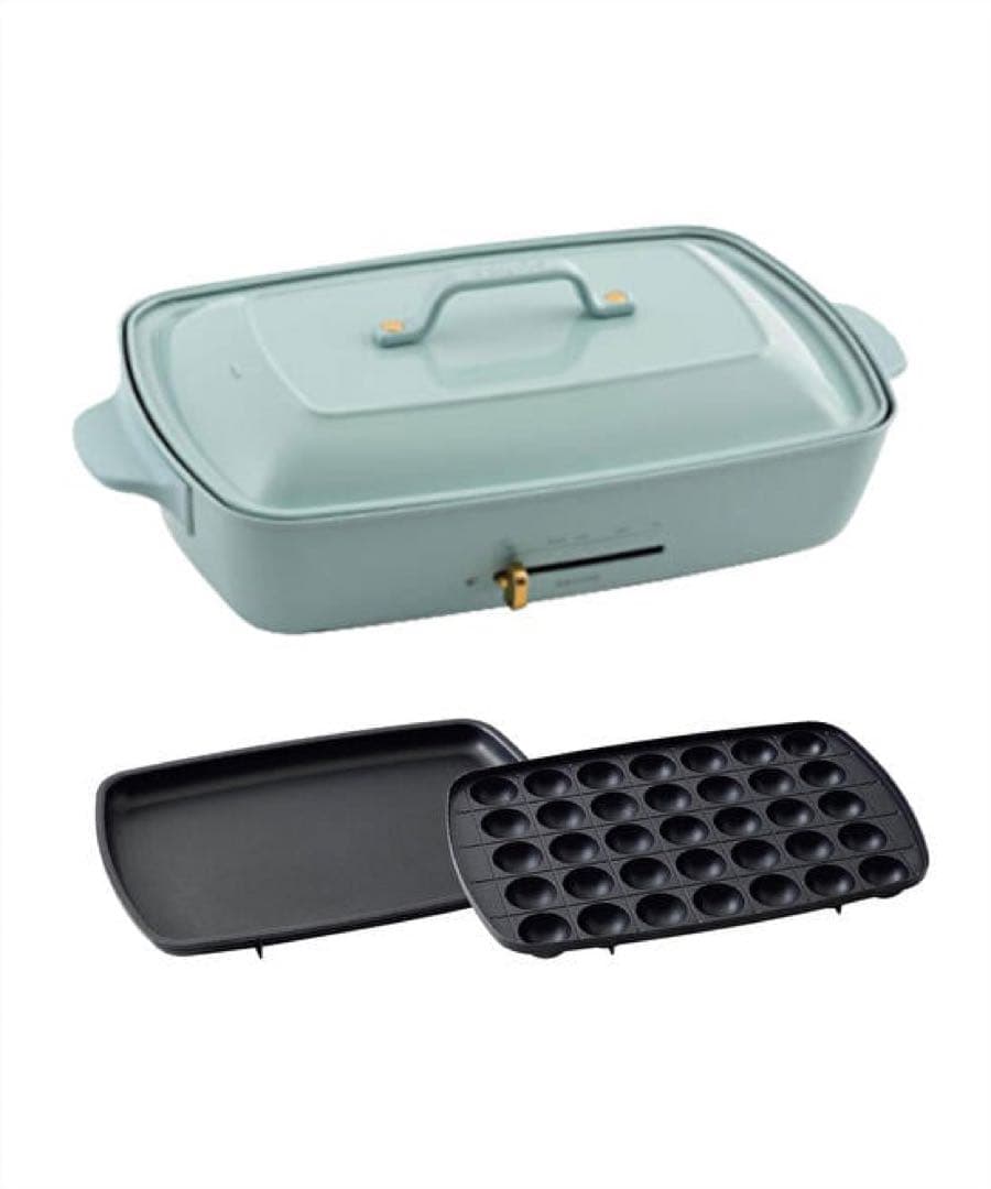 BRUNOホットプレート　仕切り鍋付き　グランデサイズ【限定カラー】ブルーグレー