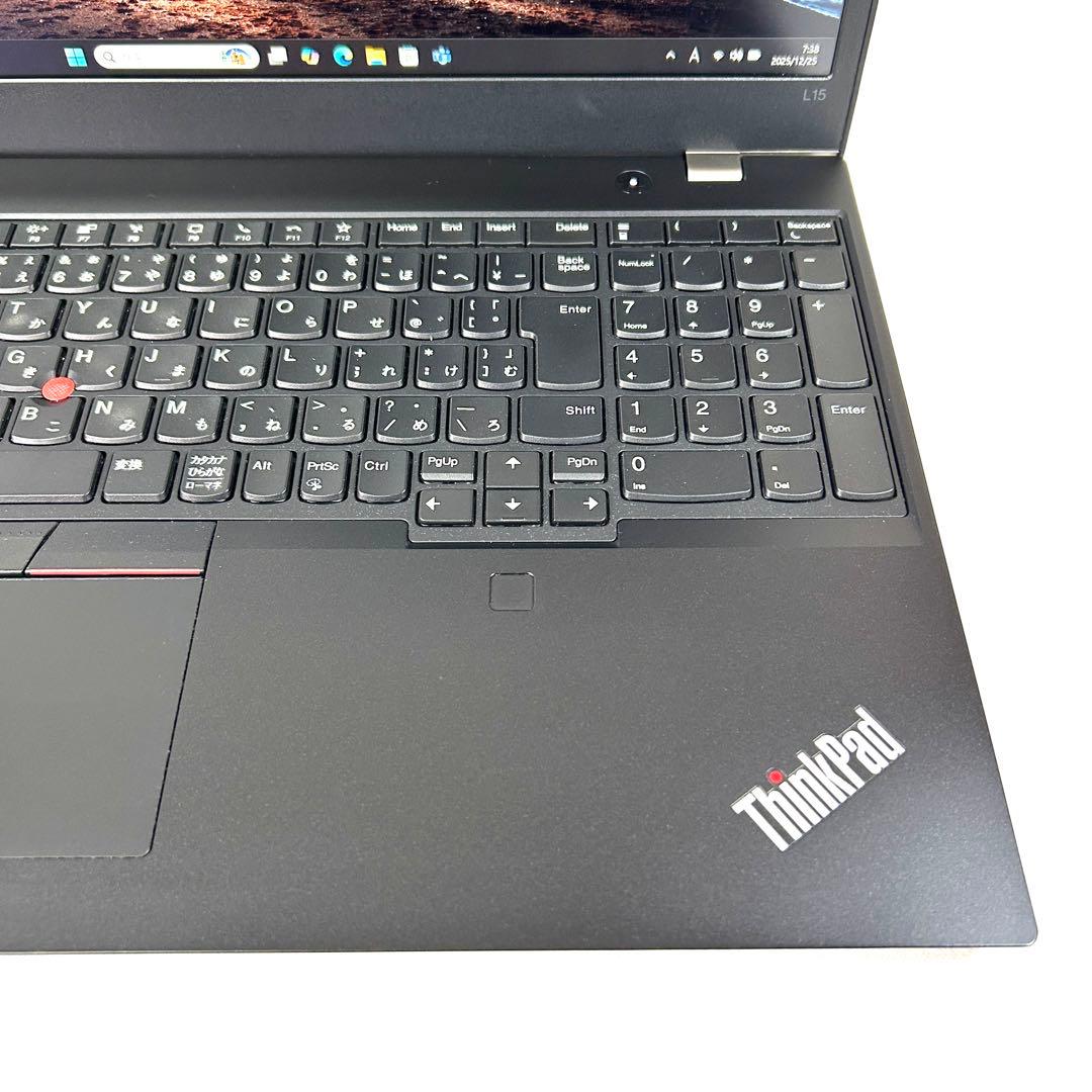 美品 レノボ ThinkPad L15 Gen2 i7 512GB 16GB