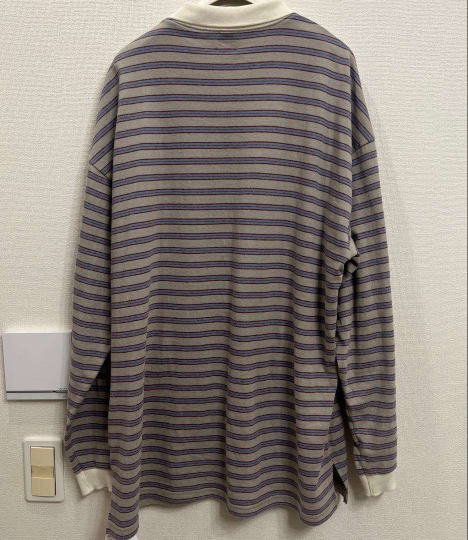 25AW 最新6 ROKU コットン ボーダー ラガー トップス シャツ ポロ