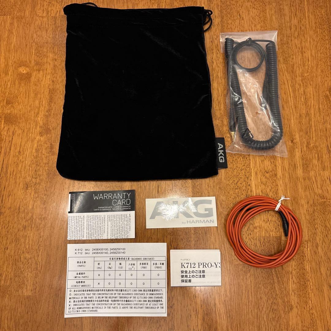 AKG オープンエアー型 モニターヘッドホン　K712 PRO-Y3