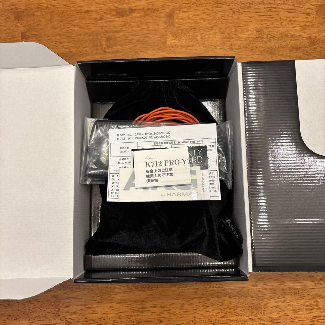 AKG オープンエアー型 モニターヘッドホン　K712 PRO-Y3